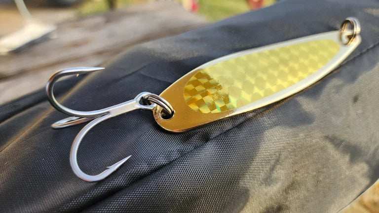 GOLD 3oz Modified Fishing Spoons – Beach Bomber Fishing GOLD 3oz Modified Fishing Spoons – Beach Bomber Fishing