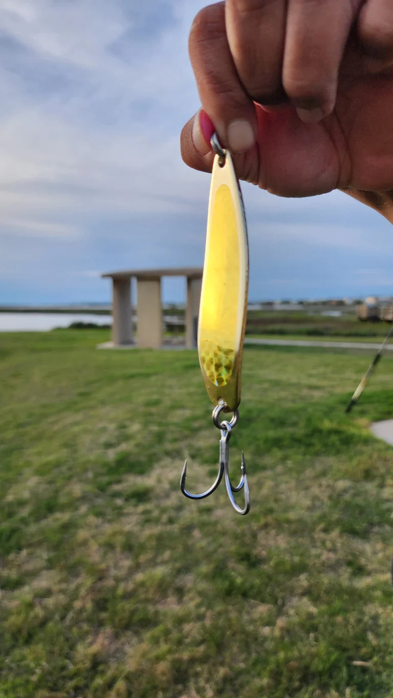 GOLD 3oz Modified Fishing Spoons