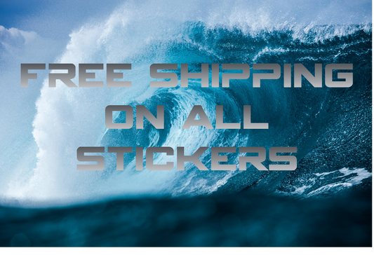 Beach Bomber Fishing Sticker