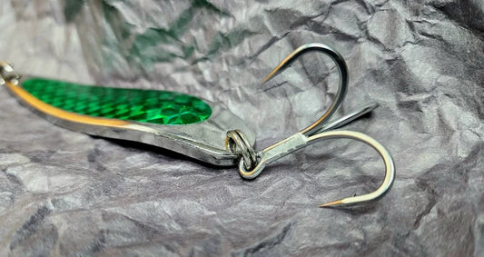 Green 3oz Modified Fishing Spoon