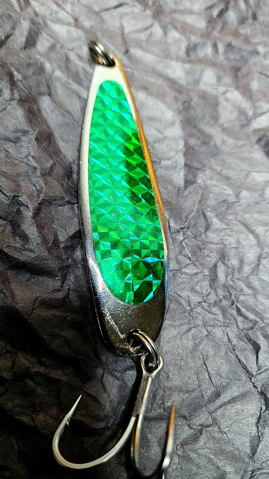 Green 3oz Modified Fishing Spoon