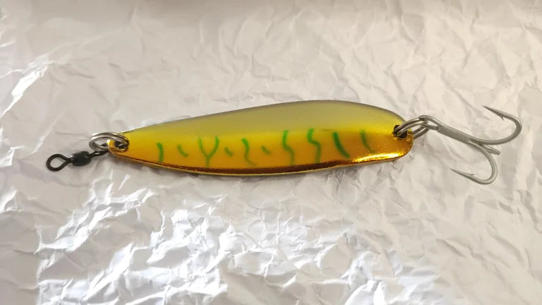 Green Striped 3oz Fishing Spoon